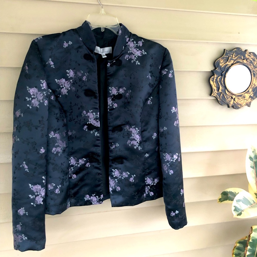 Dress Barn embroidered Asian style dress jacket